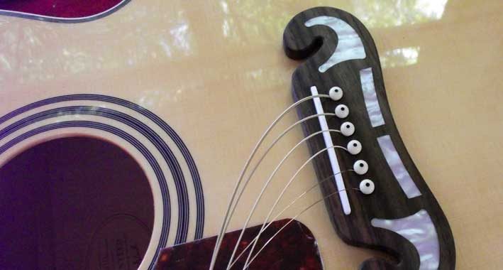 Acoustic guitar left-hand conversion